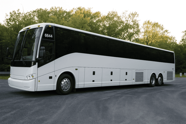 exterior of San Angelo Coach Bus Service coach bus