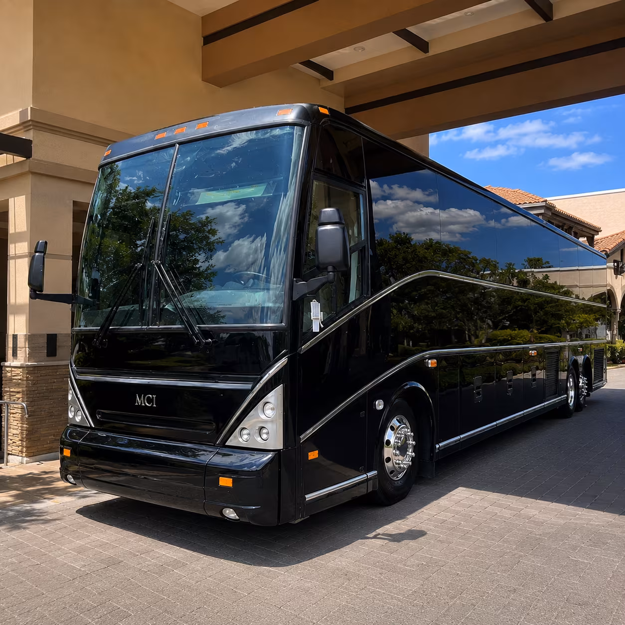 charter bus shuttle service for goodfellow air force base personnel