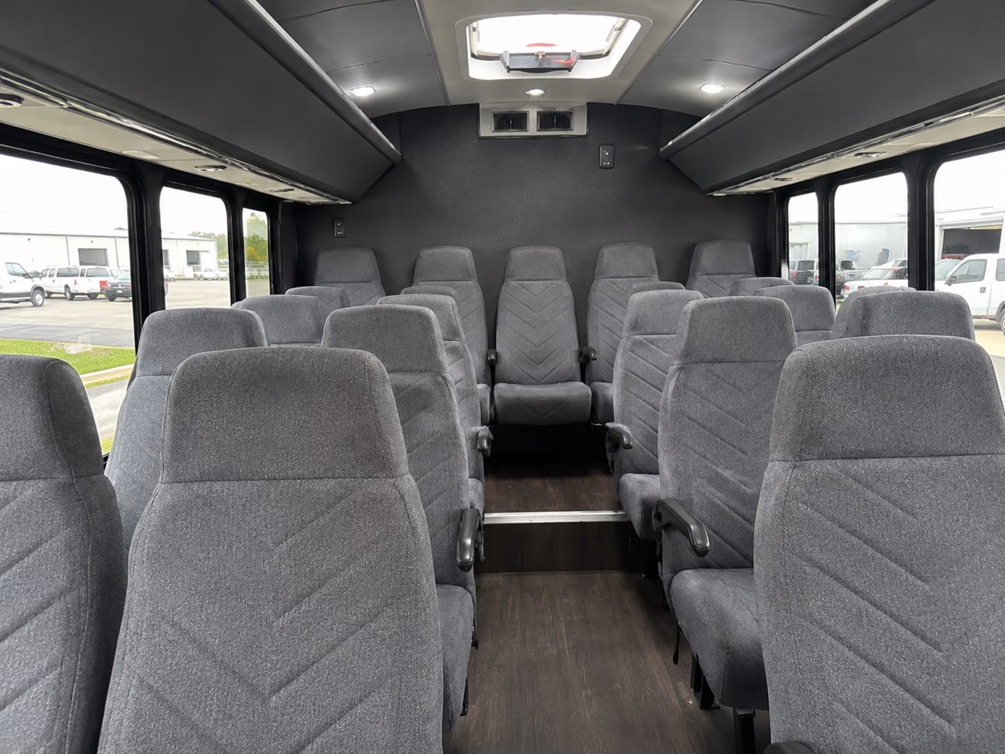 san angelo 15 passenger minibus interior
