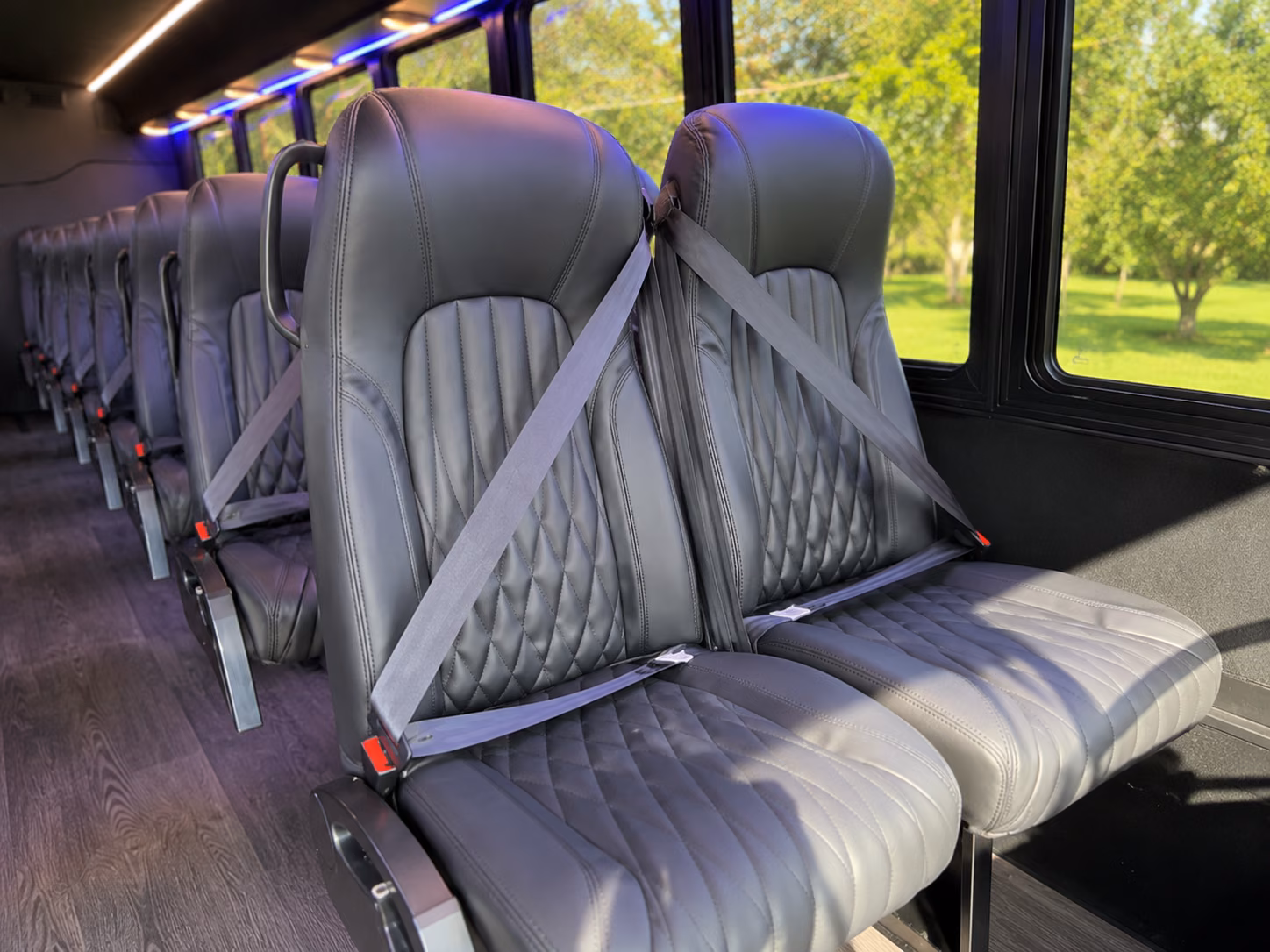 san angelo 20 passenger minibus inside