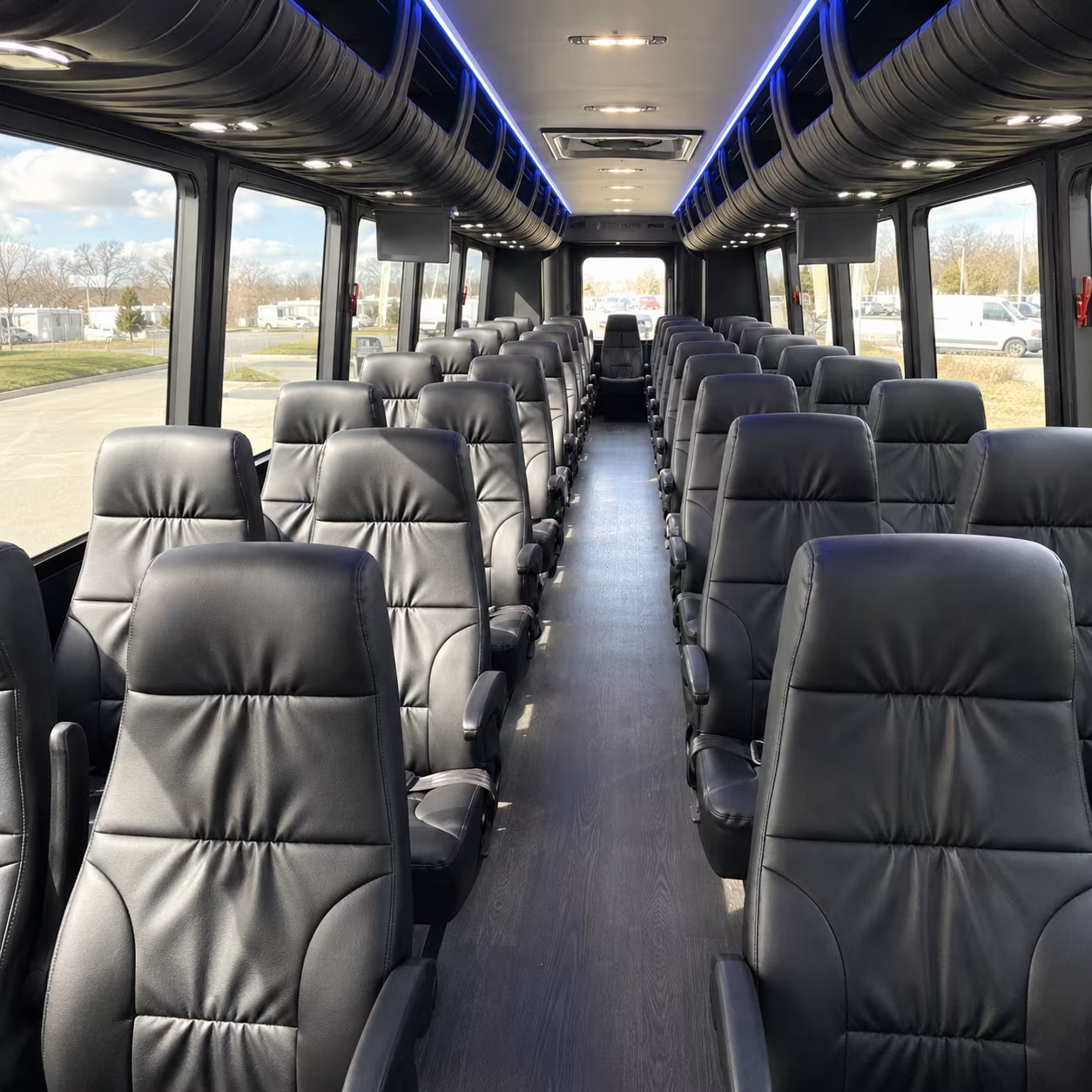 san angelo 28 passenger minibus interior
