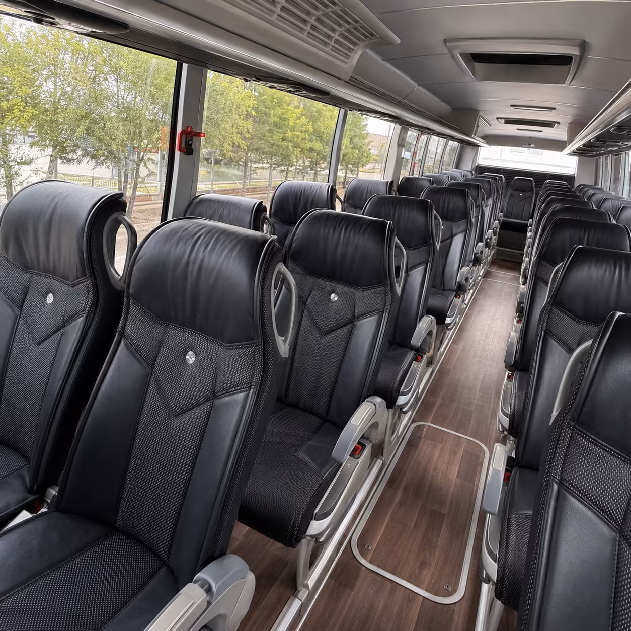 san angelo 56 passenger charter bus interior