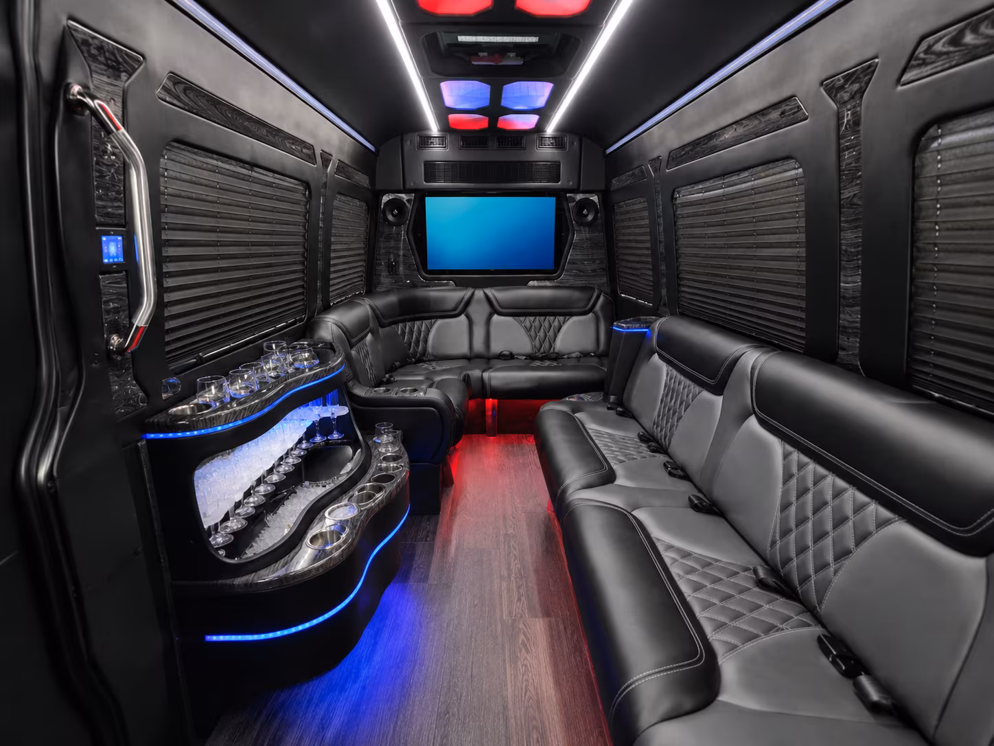 san angelo sprinter limousine inside