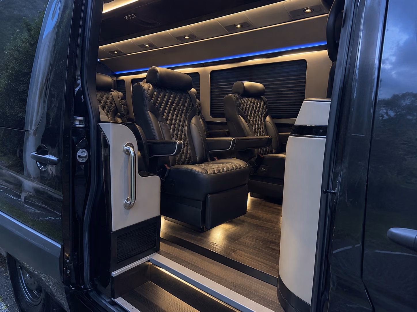 san angelo sprinter van with driver inside